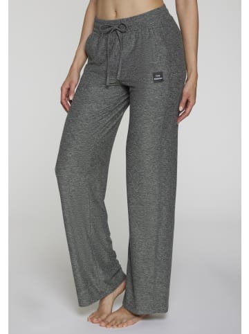 Loungehose in schwarz meliert