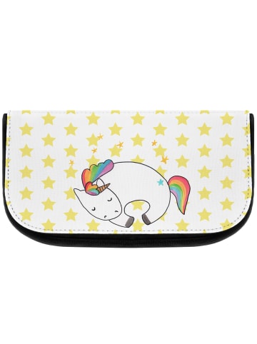Kosmetiktäschchen Einhorn Nacht ohne Spruch in Weiß