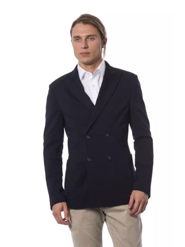 Blau Viskose Herren Blazer