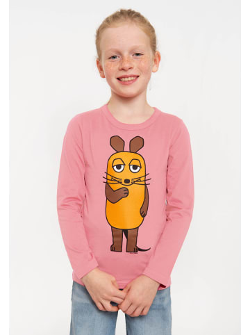Langarmshirt Die Sendung mit der Maus - Die Maus in hellrosa