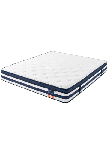 Taschenfederkernmatratze Mosey in Weiß - (B)180 x (H)25 x (T)200 cm
