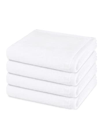 4 X Handtuch im Set Premium in Weiß