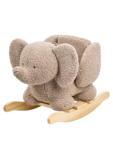 Schaukeltier - Elefant - Taupe in brown