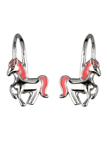 Silber Ohrringe 925 Pferd 0,7 cm x 0,8 cm