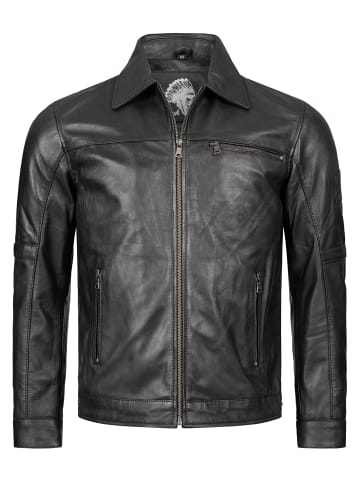 Lederjacke in Schwarz