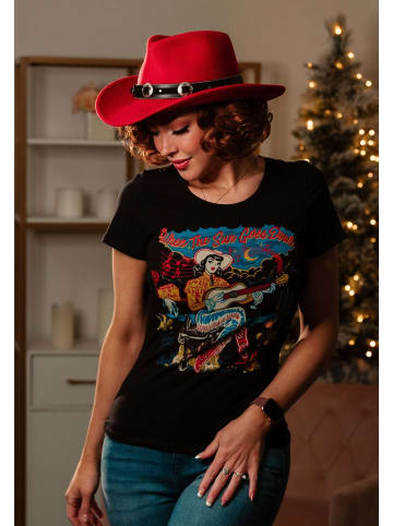Queen Kerosin T-Shirt When The Sun Goes Down in schwarz