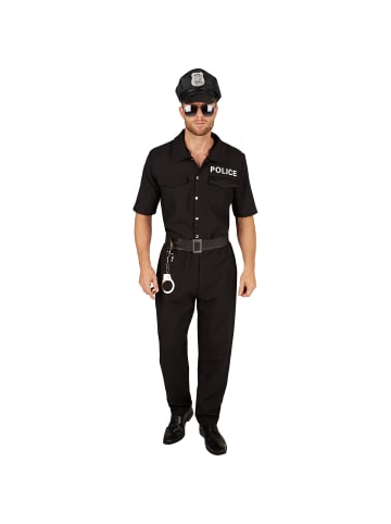 Polizist/Wachmann, in der Farbe schwarz, Gr. S, Kunstledergürtel