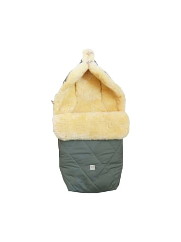 Lammfell - Kinderwagen Fußsack Coosy salbei green