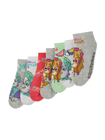 7er-Set: Socken Sneaker Paw Patrol Skye und Everest in Mehrfarbig