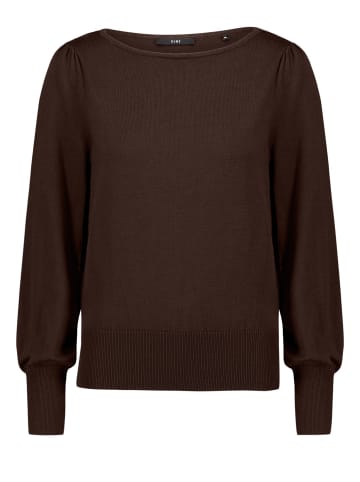 Feinstrickpullover langarm in Chocolate Plum