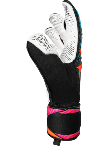 Torwarthandschuhe Attrakt Advance Evolution Glueprint in 7090 blck/aqua blu/orng