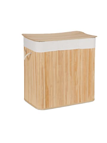 Wäschekorb in Natur - (B)62,5 x (H)62 x (T)42,5 cm