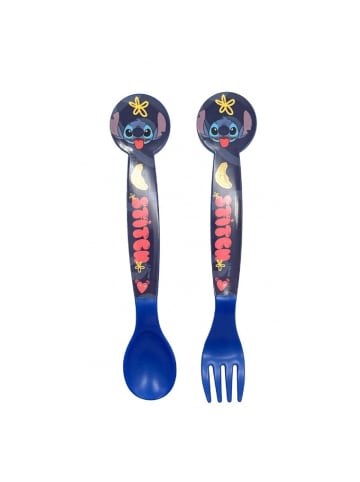 Lilo & Stitch Kinderbesteck Löffel und Gabel für Kinder in Blau