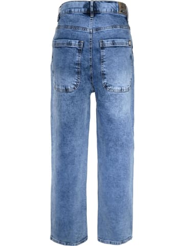 Super Baggy Jeanshose Bundweite slim fit in medium blue