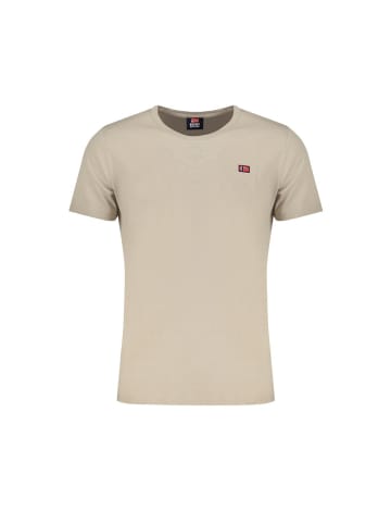 Beige Baumwolle Herren T-Shirt