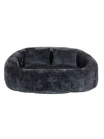 Sitzsack in Schwarz mit hoher Rückenlehne