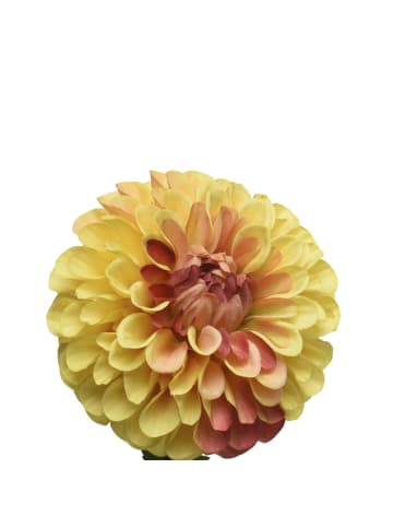 Kunstblume Dahlie in gelb - H: 75cm