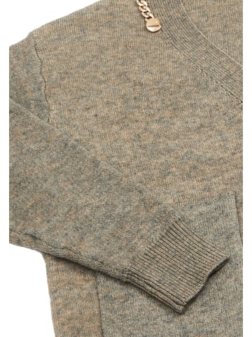 Damen Strickjacke in Taupe Melange