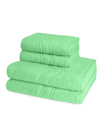 2 X Handtuch 2 X Duschtuch im Set Cashmere feeling in Karibik