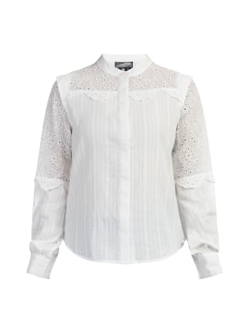 Damen Langarmbluse in Wollweiss