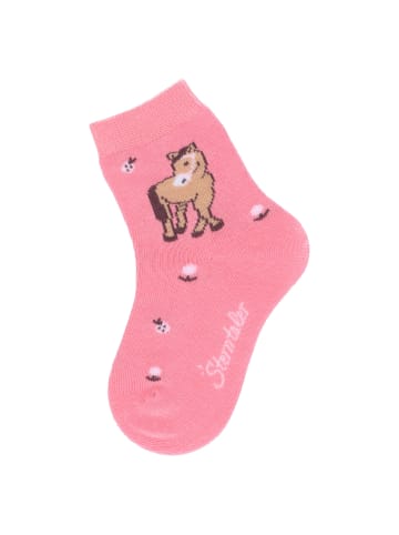 Socken 3er-Pack Herzen in rosarot