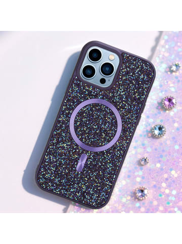 Hülle für Apple iPhone 13 PRO Glitzer Schutzhülle in Lila