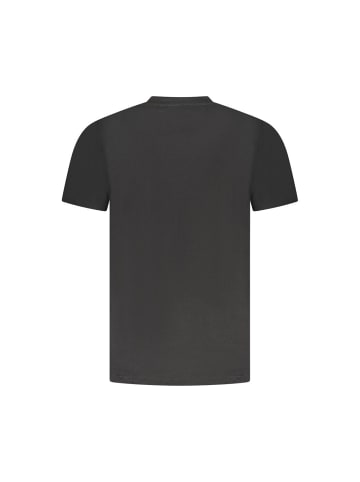 Schwarz Baumwolle Herren T-Shirt