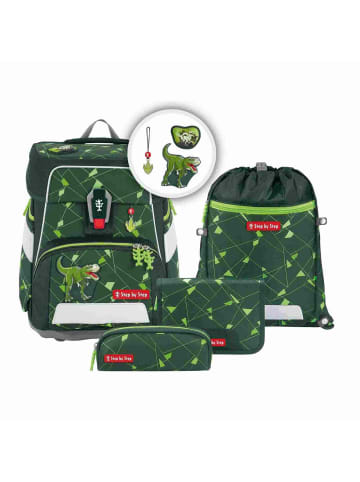 Step by Step SPACE SHINE Schulranzen-Set "Dino Night Tyro", 5-teilig