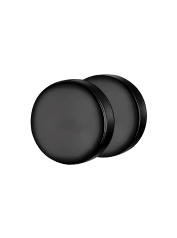 Ohrstecker aus Edelstahl in schwarz