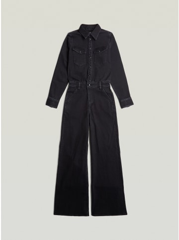 Western Wide Leg Jumpsuit worn in dark sea