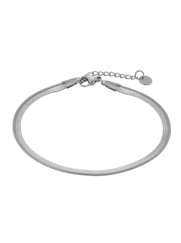 Armband Thiago schwarz farben in silberfarben poliert