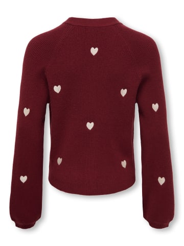 Strickjacke in Cabernet