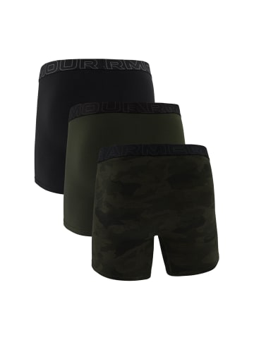 Boxershort 3er Pack in Schwarz/Grüngrau