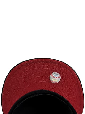 Cap mit Viper-Logo und flachem Schirm in Schwarz