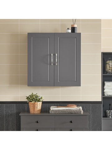 Wandschrank in Mattes Dunkelgrau - (W) 30 x (H) 60 x (L) 60 cm