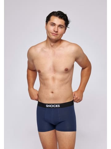 Boxershorts aus Bio-Baumwolle Mix (Schwarz/Grau/Blau) 6 Stück
