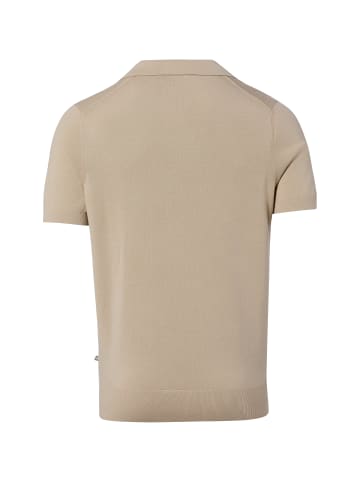 Strick-Poloshirt in beigebeige