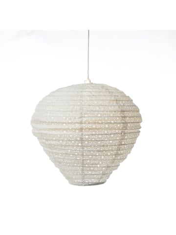 LED Solar Lampion Ballon Gartenlampion D: 30cm in weiß
