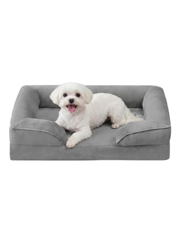 Hundebett Blomfy in Hellgrau - (B)76 x (H)16 x (T)51 cm