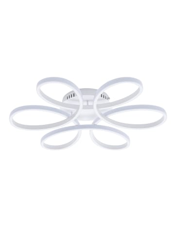 Deckenlampe LED blütenblattförmig in Weiß ⌀58 cm