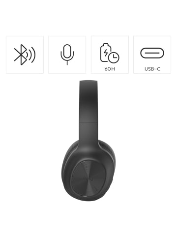 Bluetooth-Kopfhörer Spirit Calypso X, Over-Ear, Schwarz