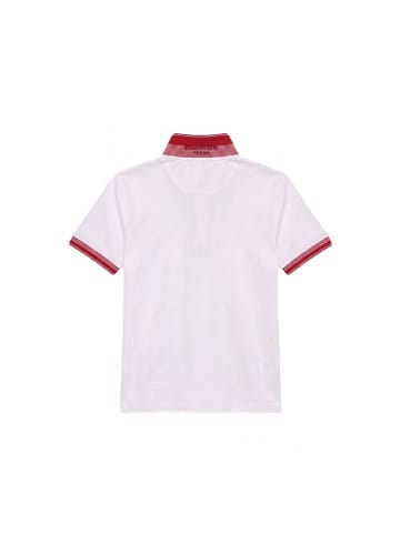 Weiß Baumwolle Herren Polo