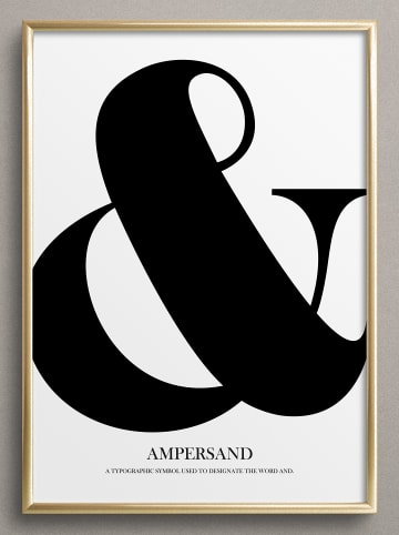 Poster / Kunstdruck "&-Zeichen, Ampersand" I Ohne Rahmen
