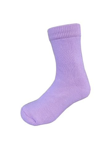 3er-Set: Antirutschsocken Vollplüsch in Lila