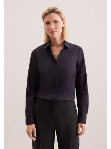 Hemdbluse Slim in Schwarz