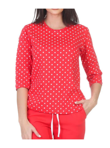 Schlafanzug langarm Oberteil Pyjama Shirt Top in pink
