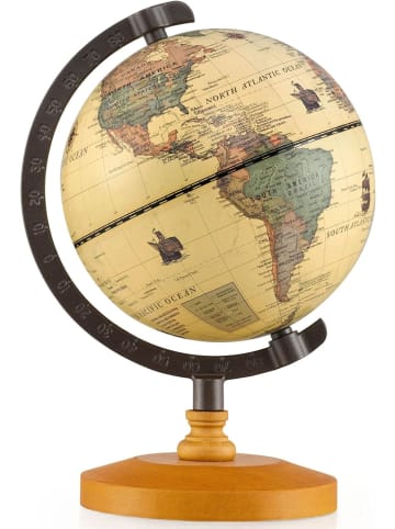 14cm Globus Weltkugel Englische Version in Gelb