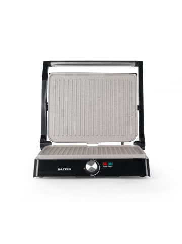 Elektrischer Grill 2200 W in Silbern, 12 x 4,3 x 29,3 cm