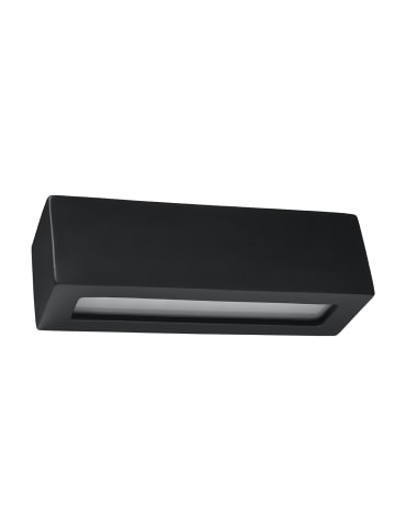 Wandleuchte Keramik VEGA in Schwarz rechteckig moderne Lampe E27 LED NICE LAMPS