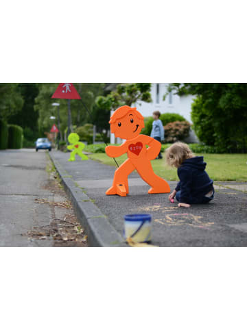 StreetBuddy Warnfigur für Kindersicherheit in Grün und Orange, 10-er Pack